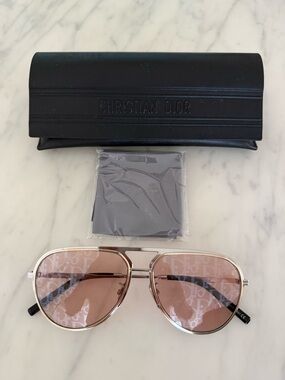 Christian Dior Pink Lens Aviator Sunglasses